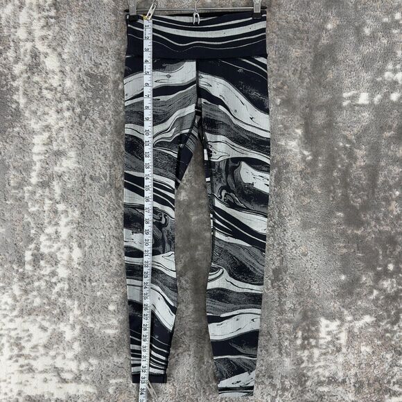 Lululemon Sz 4 Speed Wunder Tight Marble Print Leggings Pull On Stretch Pants - Picture 2 of 9